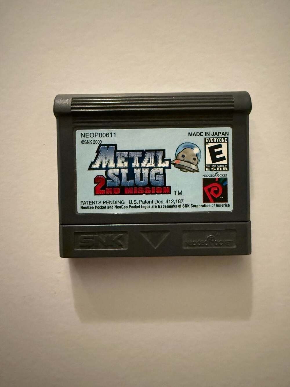 Metal Slug 2nd Mission Neo Geo Pocket Color Game Cartridge